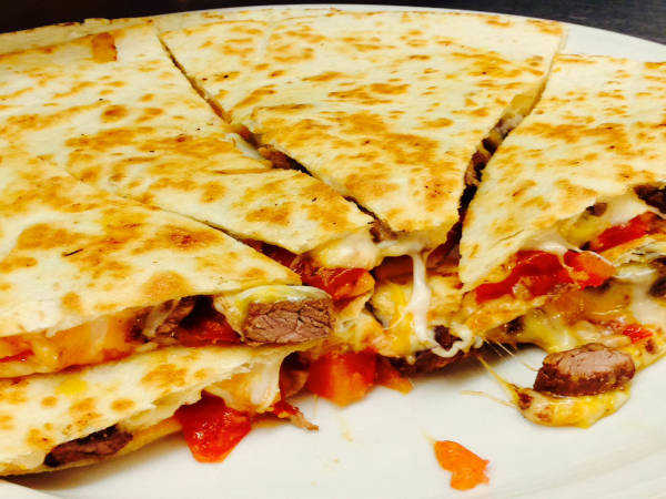 Steak or chicken quesadillas at the Parkway Family Restaurant in Madison Wisconsin.