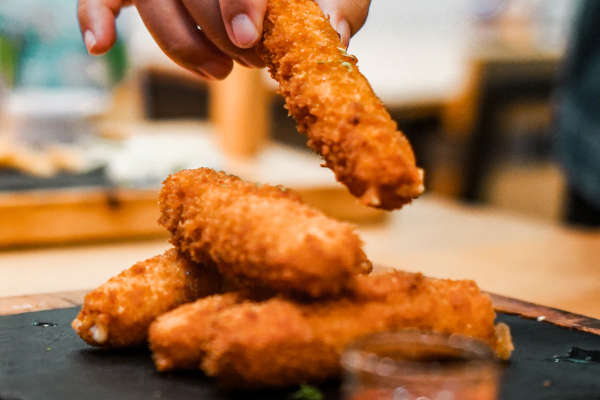 Tender chicken strips for kids.